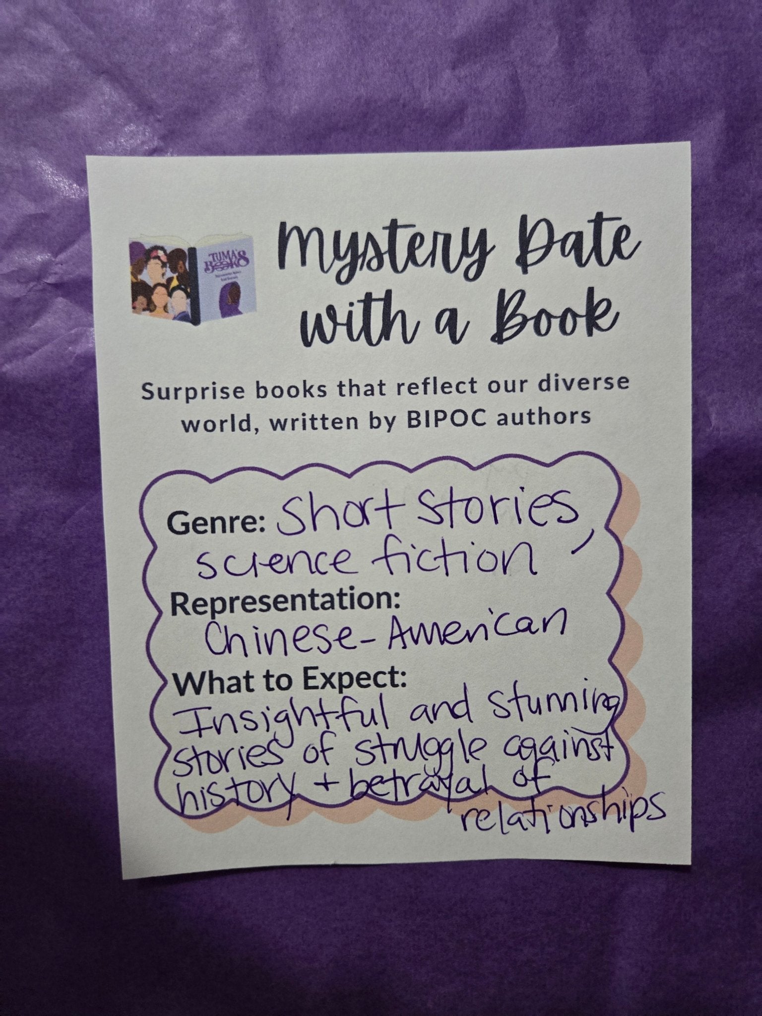 Mystery Date with a Book - Short Stories/Sci - fi (Chinese - American) - Tuma's Books