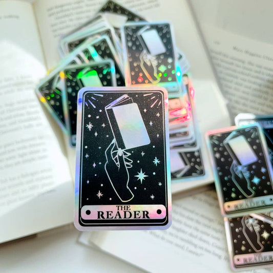The Reader Holographic Tarot Sticker - Tuma's Books