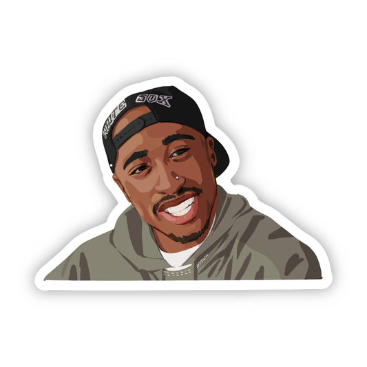 Tupac Sticker | Pop Culture Icon | Rap - S37 - Tuma's Books