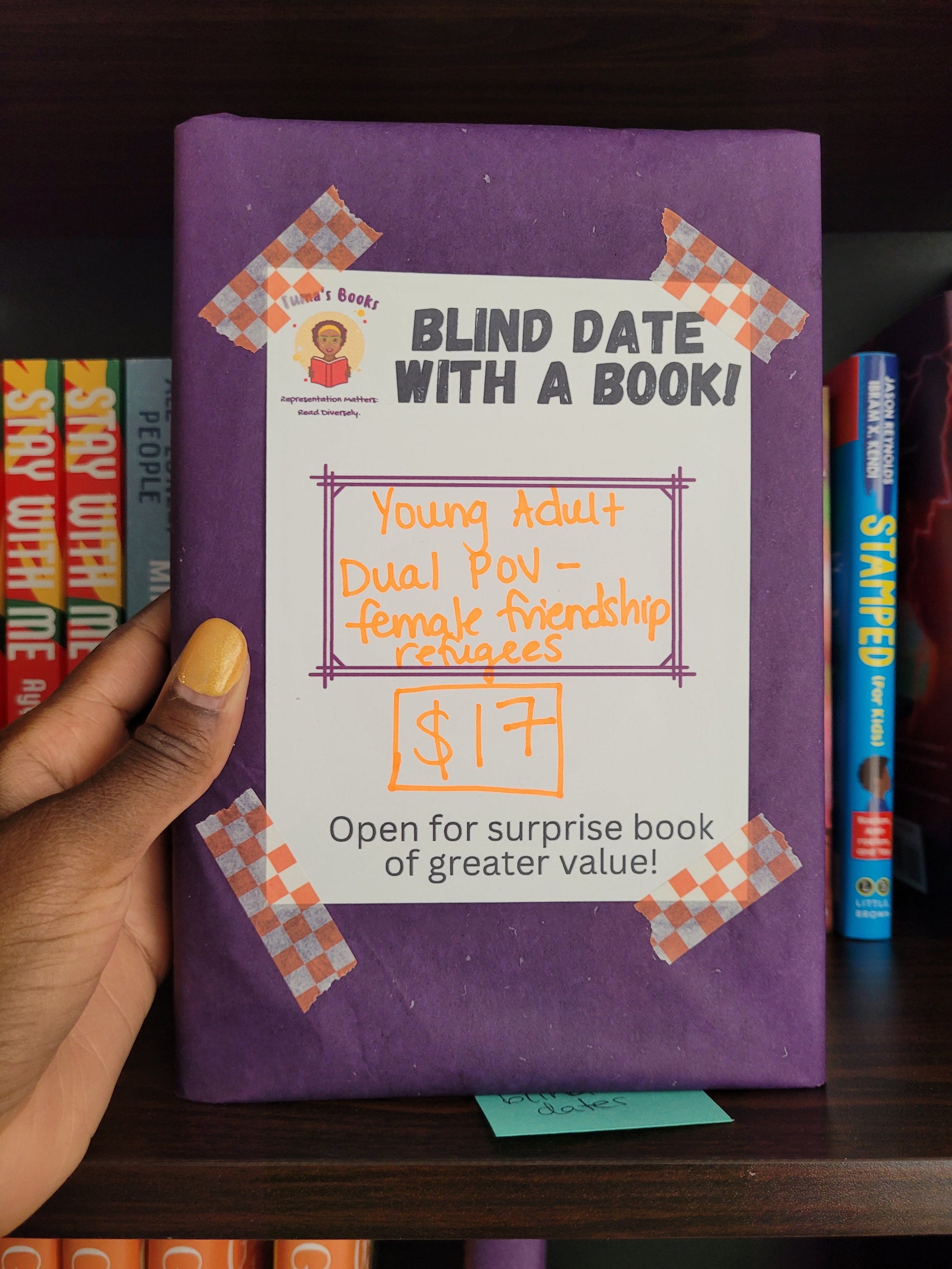 Blind Date with a Book: Young Adult | Dual POV, female friendship, refugees - Tuma's Books