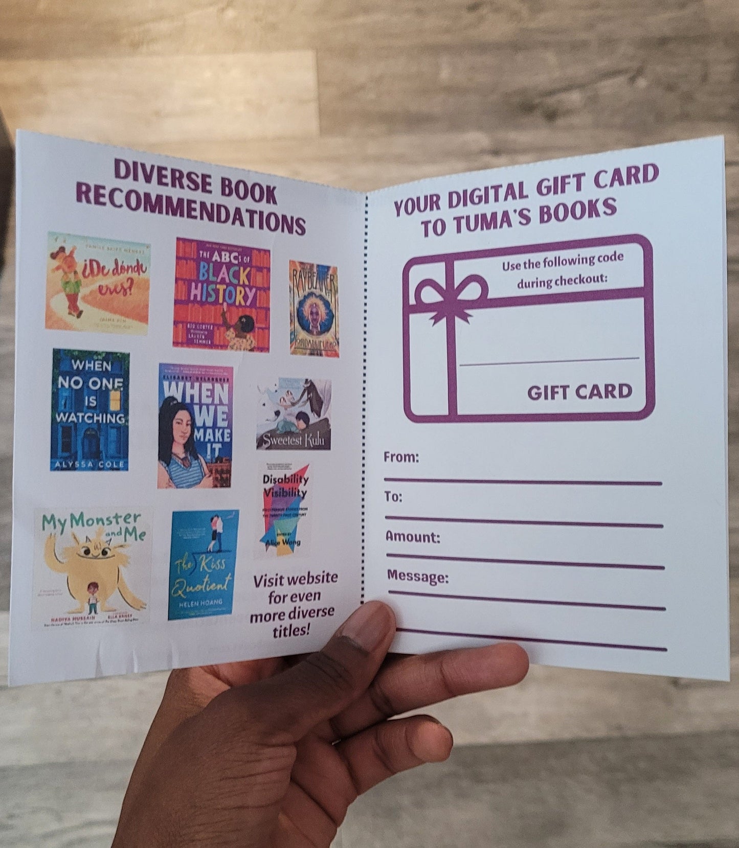 E-Gift Card - Tuma's Books