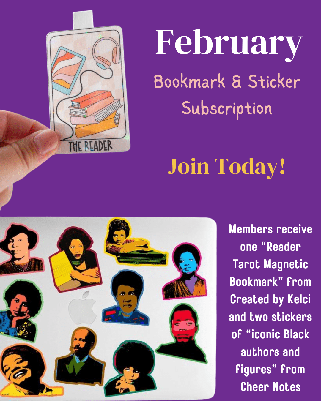 Monthly Bookmark & Sticker Subscription - Tuma's Books - Tuma's Books