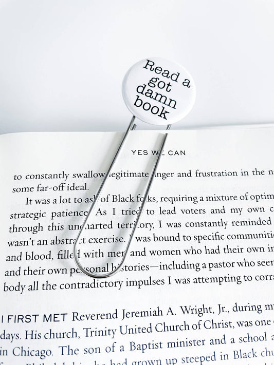 Read a got damn book bookmark - Tuma's Books