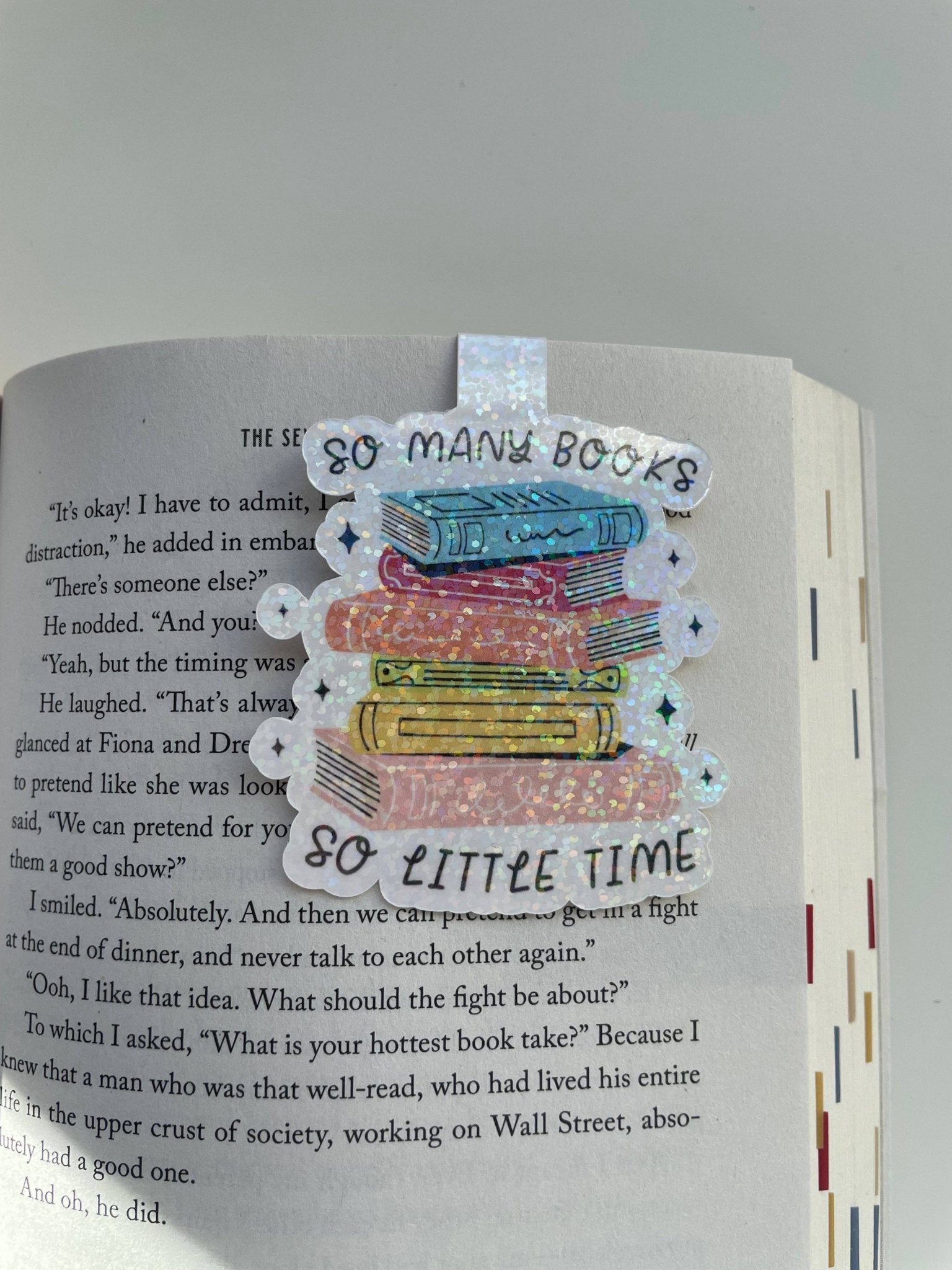 So Many Books So Little Time Magnetic Bookmark - Created By Kelci - Tuma's Books