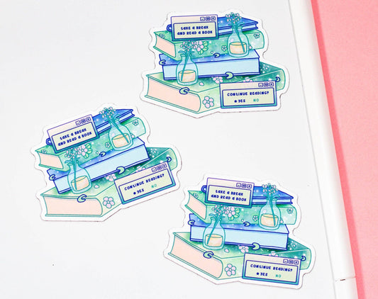 Stacked Books Magnet - Tuma's Books