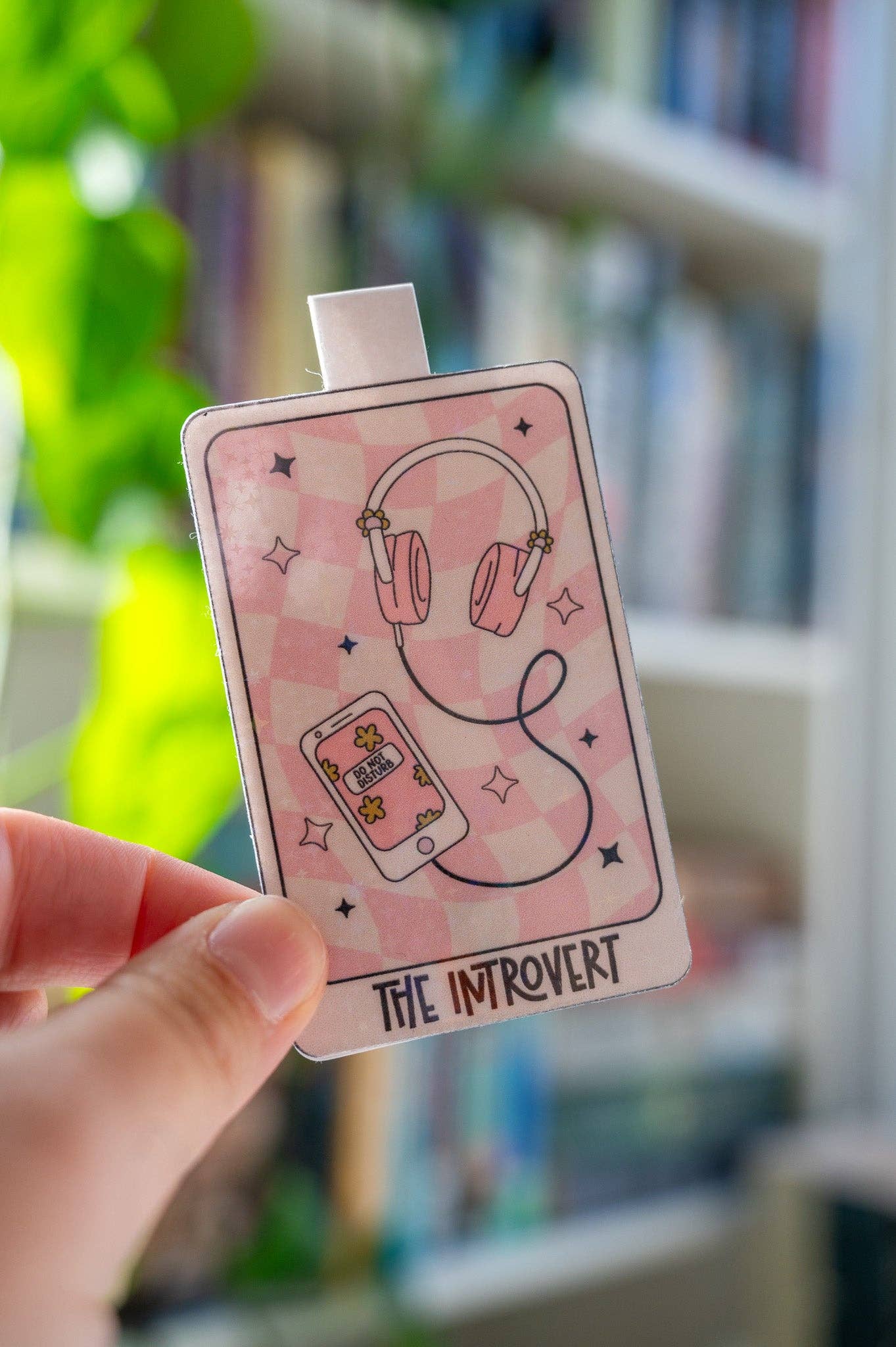 The Introvert Tarot Card Magnetic Bookmark - Created By Kelci - Tuma's Books
