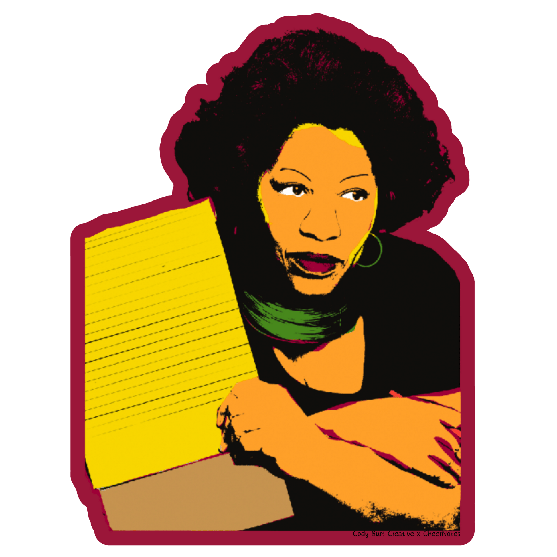 Toni Morrison Book Lovers Sticker - CheerNotes - Tuma's Books