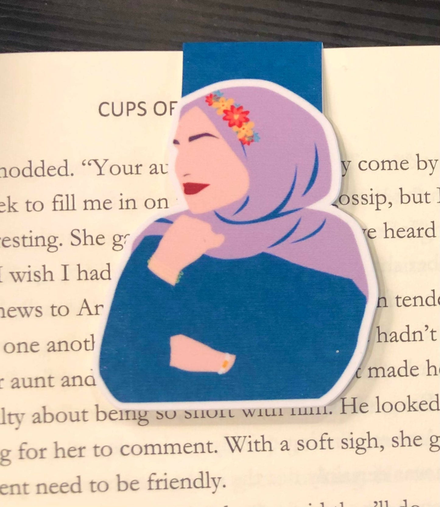 Woman with Flower Magnet Bookmark: 3 - Tuma's Books